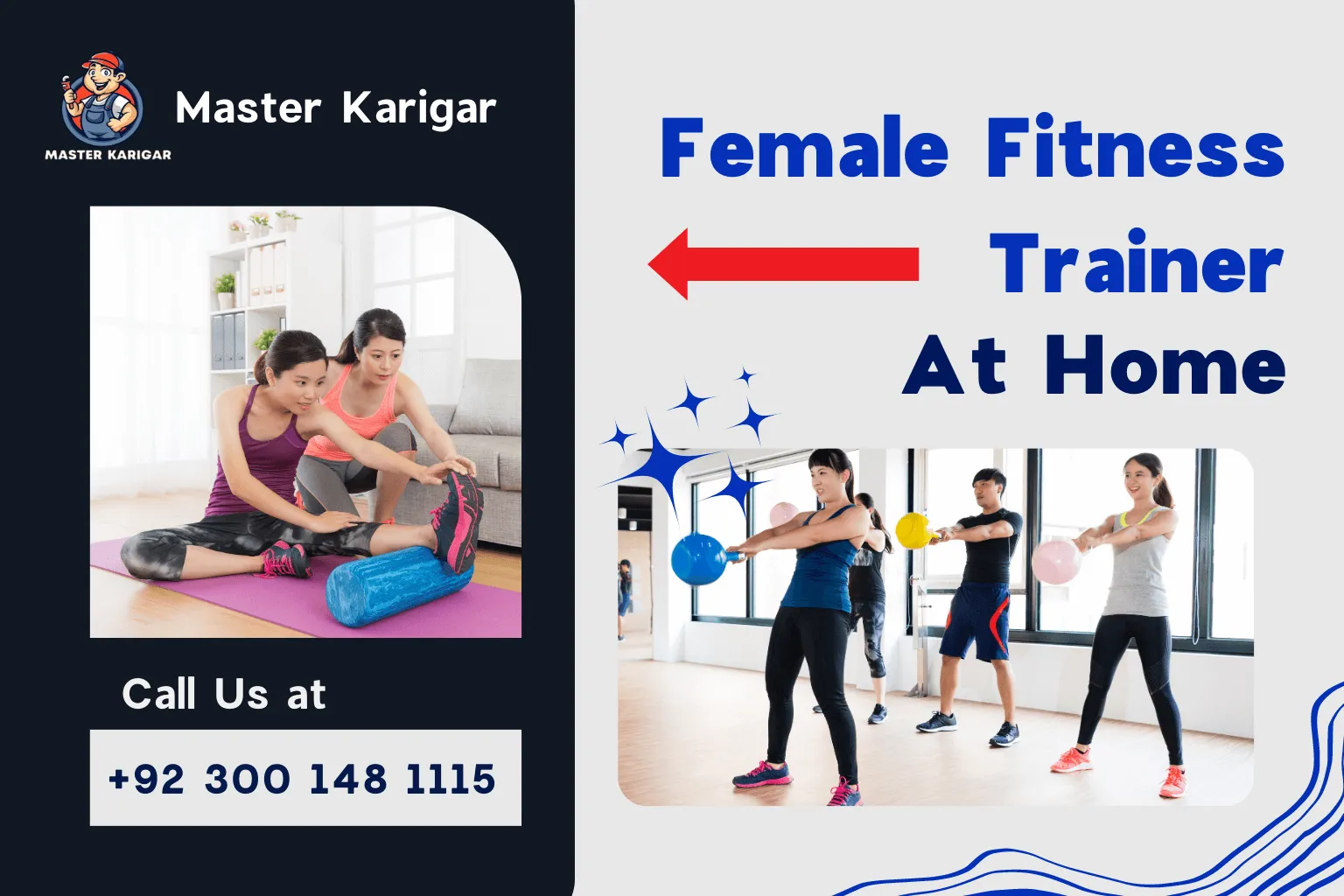 Female Fitness Trainer At Doorstep